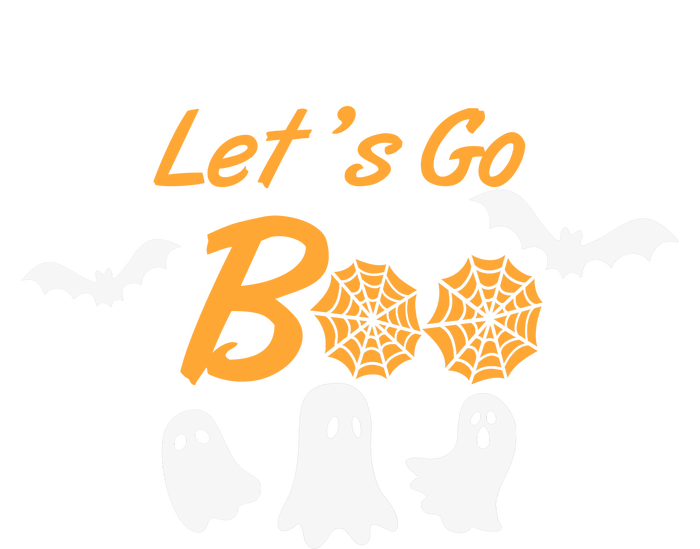 Funny Lets Go Boo Ghost Happy Halloween Dry Zone Grid Polo