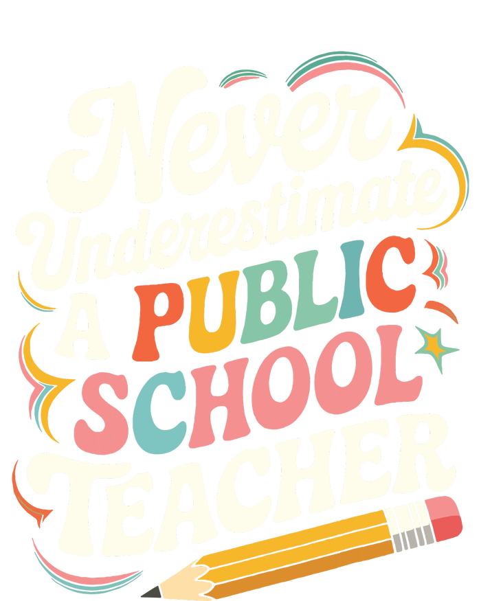 Never Underestimate A Public School Teacher Public Education Sustainable Knit Beanie