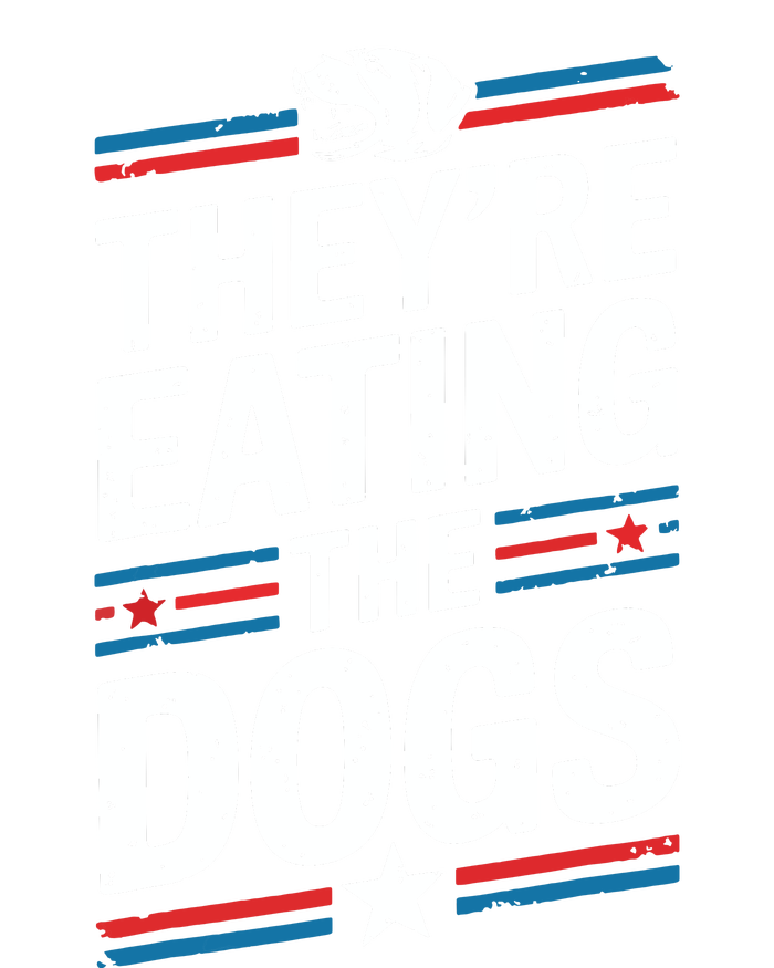 TheyRe Eating The Dogs Funny Quote USA-Made Doggie Bandana