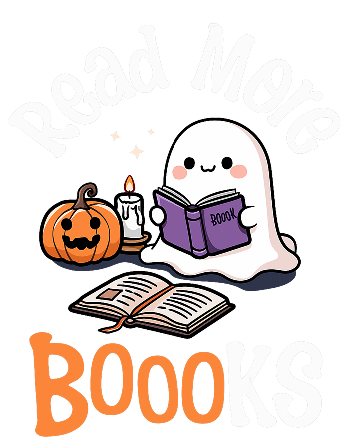 Halloween Ghost Reading Read More Books Librarian Teacher Dry Zone Grid Polo