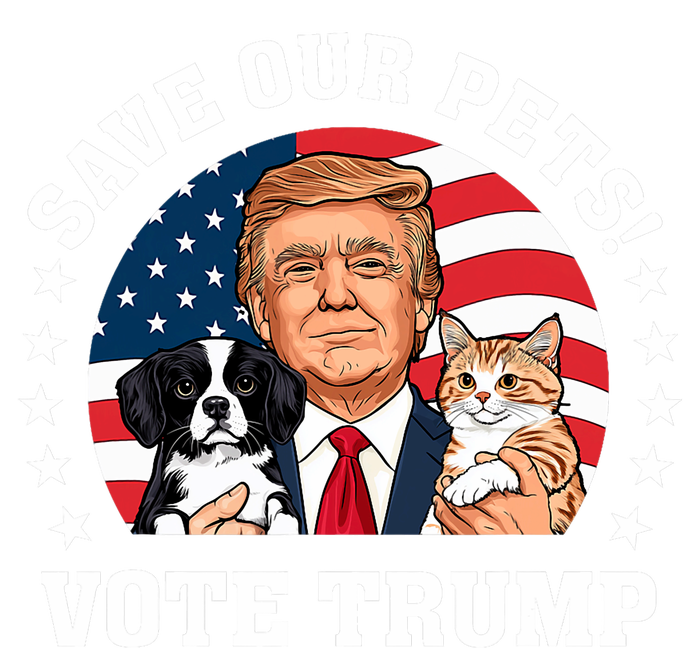 Vote Trump Save Our Pets Cats Dogs 2024 Make Pets Safe Again T-Shirt