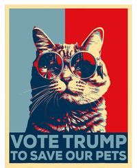 Vote Trump To Save Our Pets 2024 Poster Trump Cats & Dogs Button