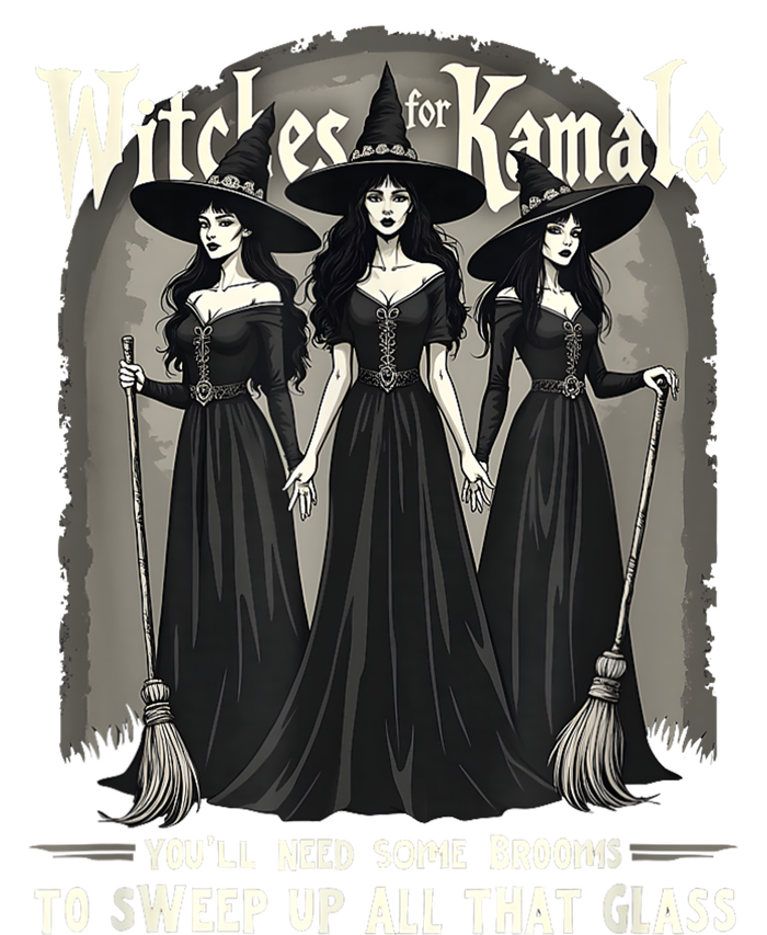 Retro Witches For Kamala Youll Need Some Brooms To Sweep Up T-Shirt