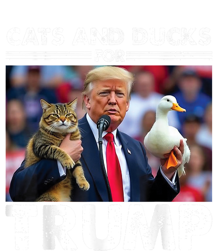 Cats And Ducks For Trump 2024 Kittens And Ducks For Trump T-Shirt