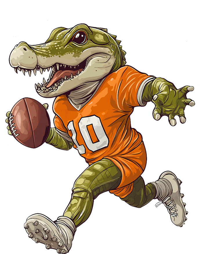 Football Alligator Apparel Sport Design Football Player Tie-Dye T-Shirt