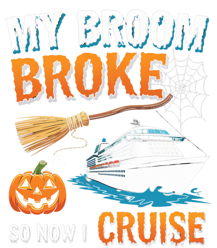 My Broom Broke So Now I Go Cruise Funny Halloween Cruise Ship Vacation Kids Long Sleeve Shirt