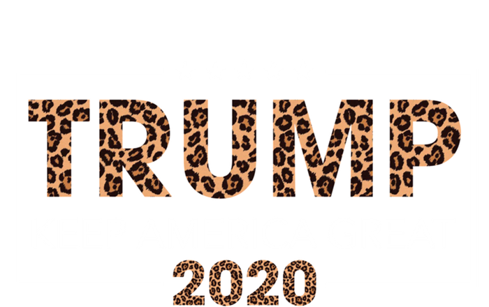 Trump 2020 Keep America Great Leopard Print Gift Gift Stripe Pom Pom Beanie