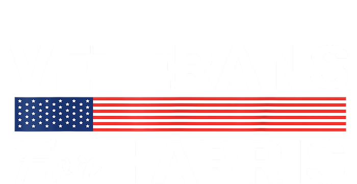 Veterans For Harris 2024 Military American Flag Vets Kamala Harris Gift T-Shirt