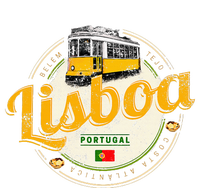 Lisbon Portugal With Retro Tram Vintage Souvenir Ladies Long Sleeve Shirt