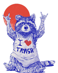 I Love Trash Raccoon Japanese Retro Style T-Shirt