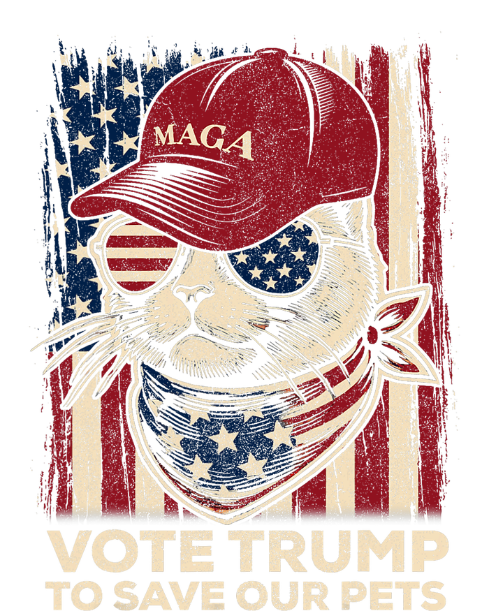 American Flag Vote Trump To Save Our Pets 2024 Maga Trump Doggie Tank