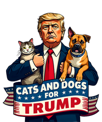 Cats And Dogs For Trump 2024 Kittens And Dogs For Trump Dry Zone Grid Polo