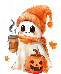 Cute Ghost Drinking Coffee Halloween Ghost Ice Coffee Gift T-Shirt