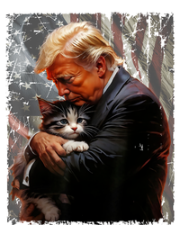 Trump Hugging An Orange Cat 2024 Make Cats Safe Again PosiCharge RacerMesh Polo