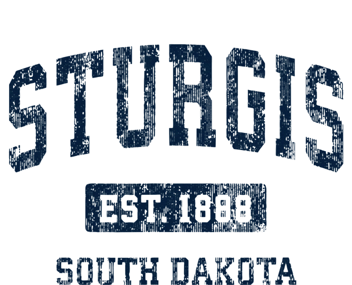 Sturgis South Dakota Sd Vintage Athletic Sports Design Full Zip Hoodie