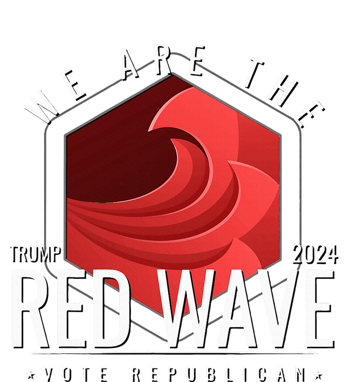 The Red Wave Is Coming 2024 Trump Gifts Pom Pom 12in Knit Beanie