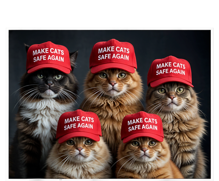 Donald Trump Make Cats Safe Again Red Hat 2024 Debate Funny T-Shirt