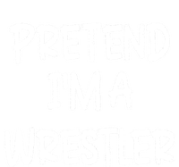 Pretend IM A Wrestler Lazy Last Minute Halloween Costume Tie-Dye T-Shirt