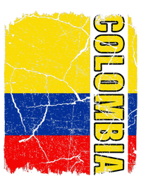 Vintage Colombian Flag Colombia Pride Roots Heritage Gift Women's T-Shirt