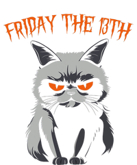 Friday The 13th 2024 Black Cat Halloween Funny Cat Mom Dad T-Shirt