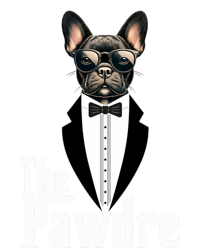 Thepawdre Funny Dog Father Dad Paw French Bulldog Lover Pet Women’s Perfect Tri Rocker Tank