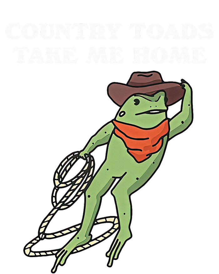 Country Toads Take Me Home Cowboy Frog Funny Western High Crown Mesh Back Trucker Hat