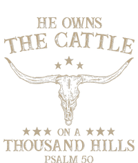 He Owns The Cattle On A Thousand Hills Psalm 50 Vintage Cow T-Shirt