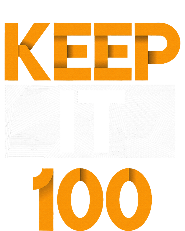 Keep It 100 Orange Color Graphic T-Shirt