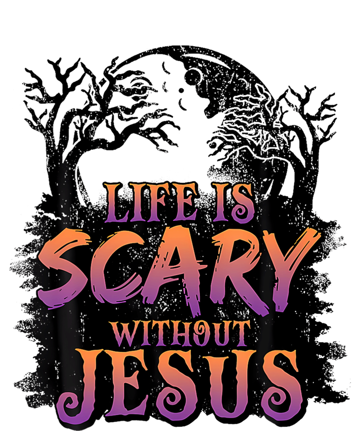 Life Is Scary Without Jesus Halloween Costume Kids Long Sleeve Shirt