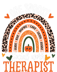 One Spooky Social Worker Therapist Rainbow Halloween Softstyle Adult Sport Polo