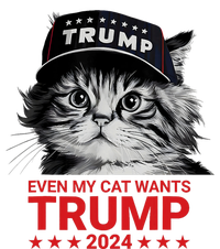 Even My Cat Wants Trump 2024 Funny American Cat Pro Trump Sustainable Bucket Hat