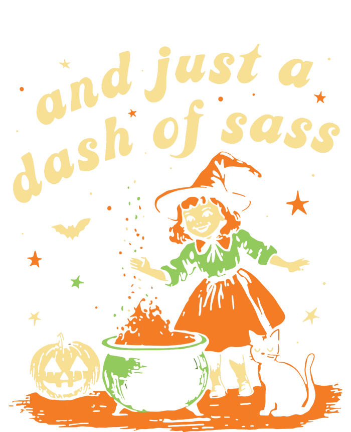 And Just A Dash Of Sass Baby Halloween Witch Women's V-Neck T-Shirt