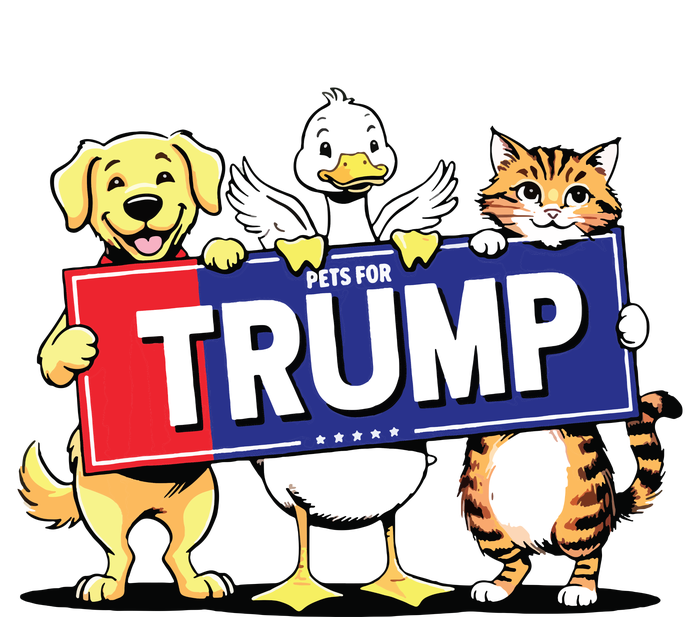 Cat Duck Dog Pets For Trump T-Shirt