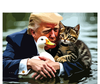 Funny Trump Cat And Duck Memes Christmas Halloween Vote Sign T-Shirt