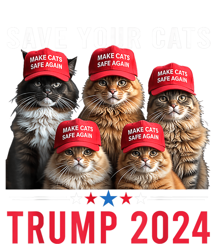 Save Your Cats Vote For Trump Red Hat 24 Election Trump 2024 Ladies Long Sleeve Shirt