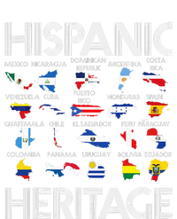 Hispanic Heritage Month Latino Countries Names Maps T-Shirt