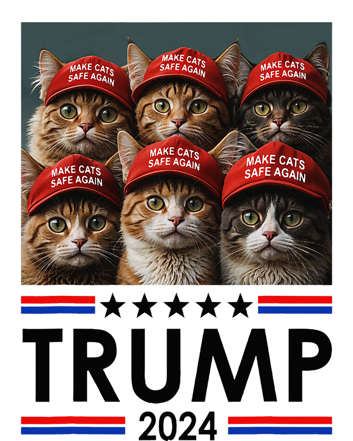 Donald Trump Make Cats Safe Again 2024 12 oz Stainless Steel Tumbler Cup