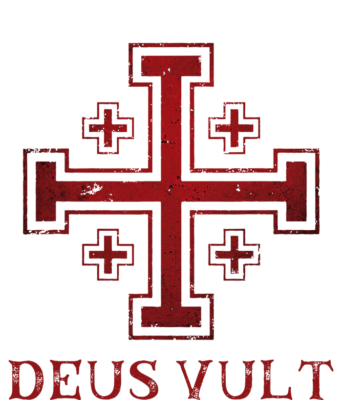 Catholic Knight Templar Crusader Cross Bella+Canvas Jersey Crop Tee