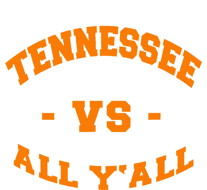 Tennessee Vs All Yall Vintage Style Orange Text Tank Top