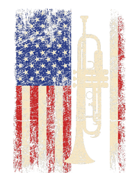 Trumpet Usa American Flag Jazz Music Dry Zone Grid Polo