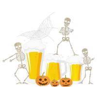 Skeleton Dance With Beer Mugs Halloween Fun Drinking Adults T-Shirt