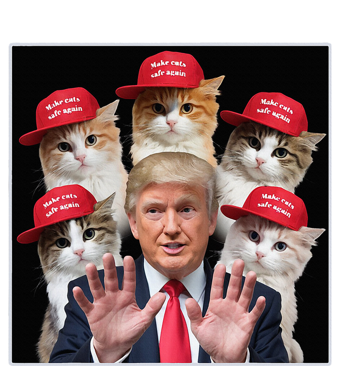 Make Cats Safe Again Trump 2024 Red Hat Make Pets Safe Again USA-Made Doggie Bandana