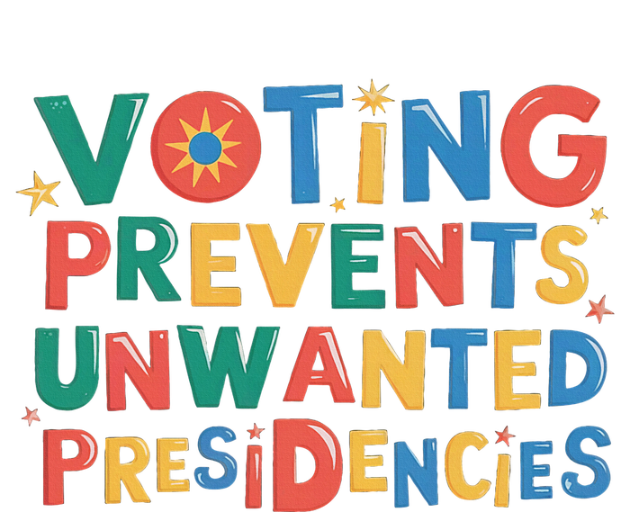 Retro Vintage Groovy Voting Prevents Unwanted Presidencies T-Shirt