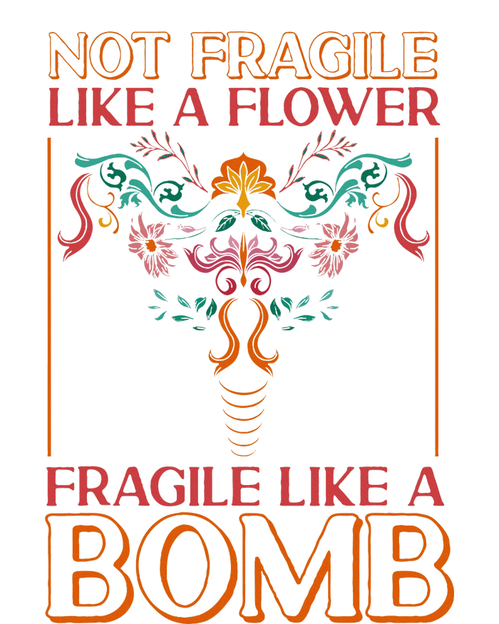 Feminist Not Fragile Like A Flower Fragile Like A Bomb Youth Performance Sprint T-Shirt