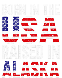 Born In The Usa Raised In Alaska Women's V-Neck T-Shirt