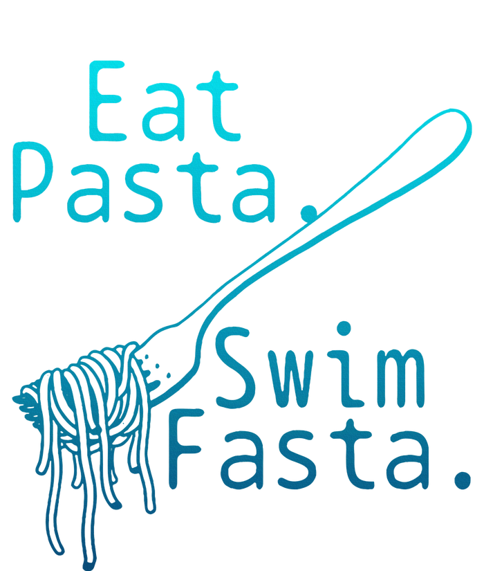 Swimming Eat Pasta Swim Fasta Funny Swimmer High Crown Mesh Back Trucker Hat