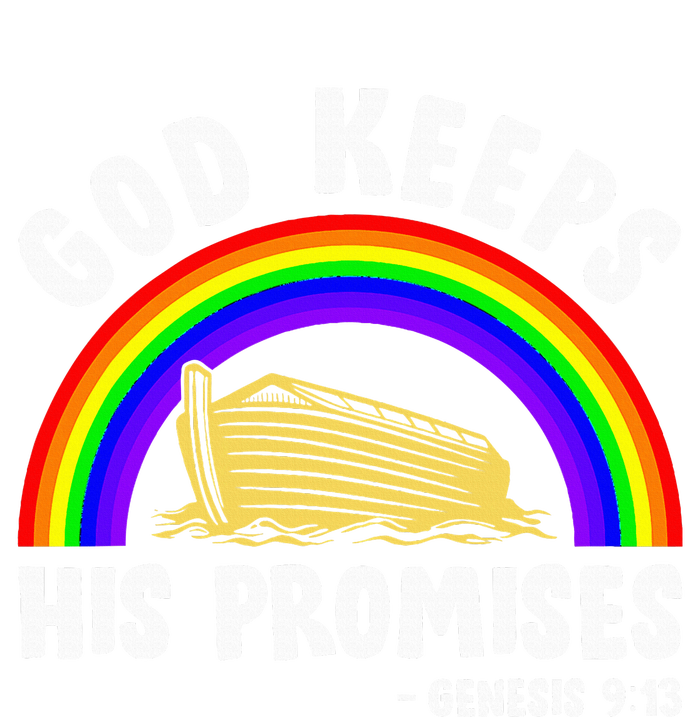 Christian Noah Ark Jesus God Keeps His Promises Rainbow Kids Hoodie