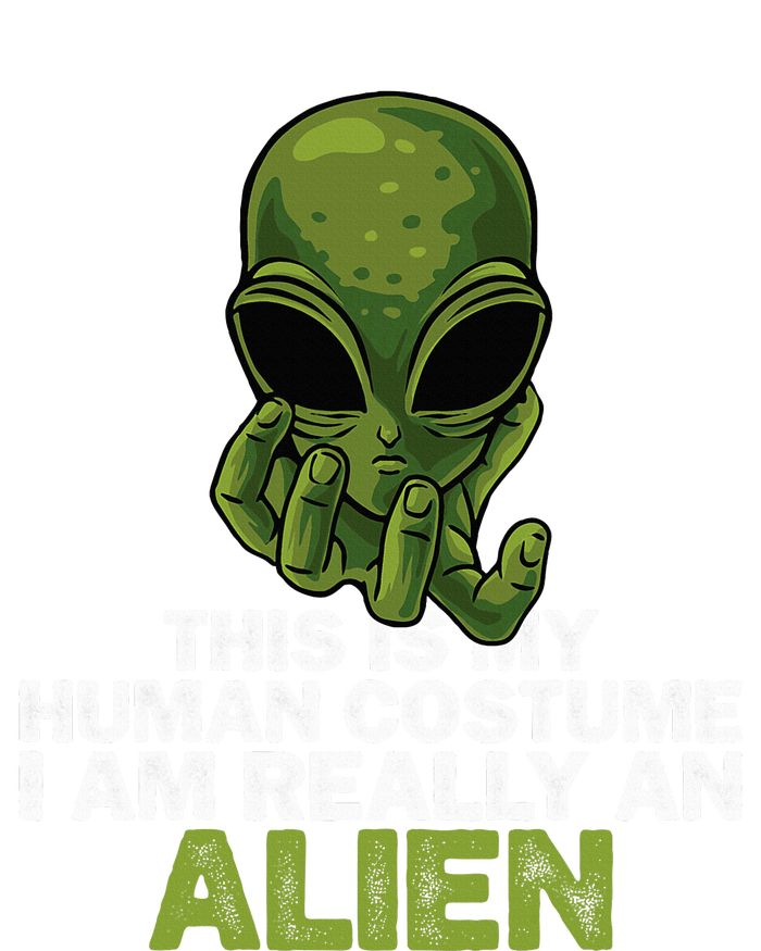 Weird Funny This Is My Human Costume IM Really An Alien Tank Top