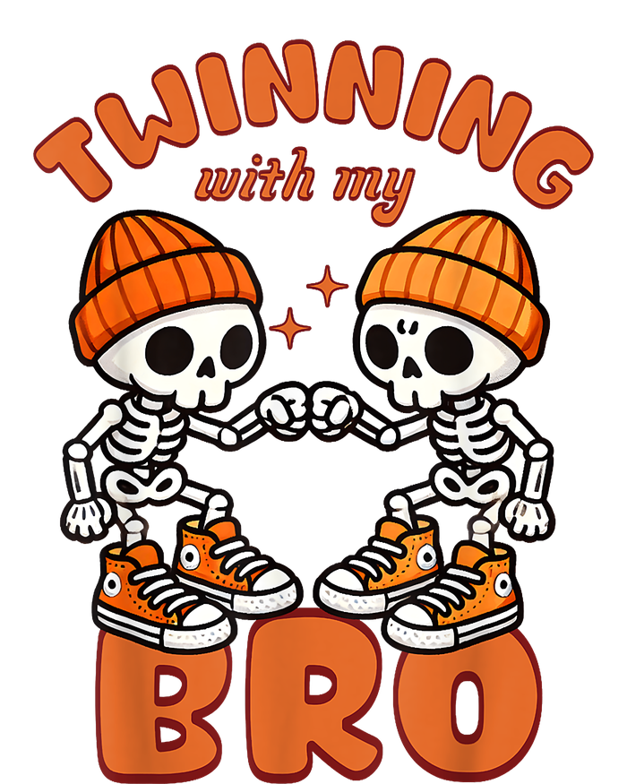 Twin Twinning Halloween Best Friend Matching Skeleton T-Shirt