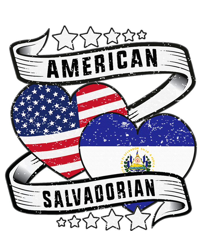 Salvadoran American Half American Half El Salvador Kids Long Sleeve Shirt